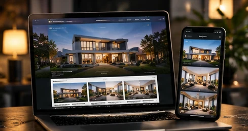 Concept visuel : Site web bilingue